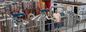 Jenna Howe, solicitor at John Howe & Co with Russell Clarke, director, Amity Brew Co
