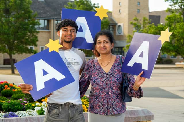 GSAL student Tehan and his mum