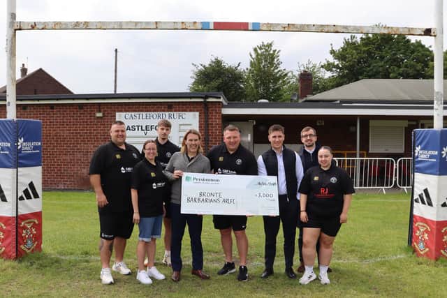 Leader of Wakefield Council, Karl Johnson, was recently on-hand with representatives from Persimmon for a cheque presentation at the club.