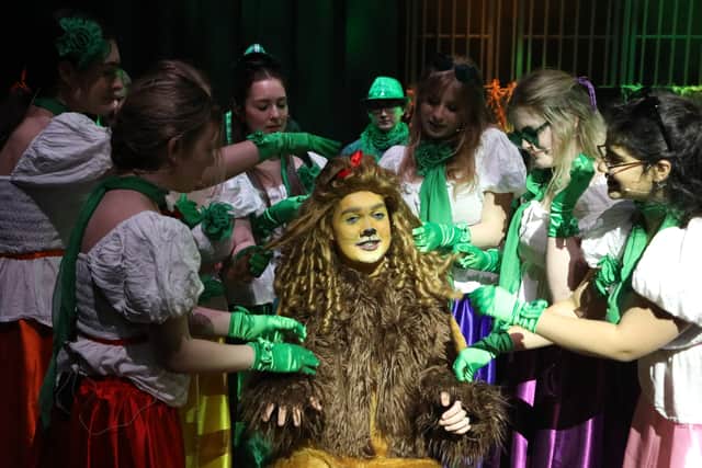 Will as the Cowardly Lion in a recent GSAL production of The Wizard of Oz.
