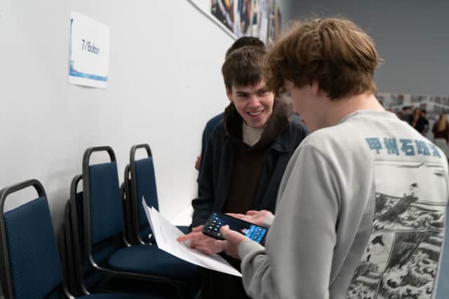 Students opening results at Abbey Grange CofE Academy