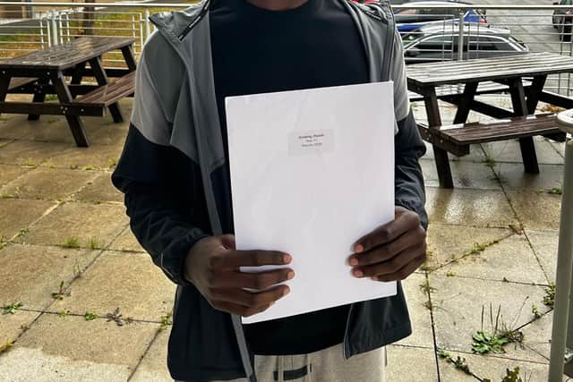 Malaki completed his studies and now heads to a scholarship at Grimsby Town Football Club