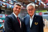 Master Kambiz R. Ali MBE with  World Taekwondo President Dr Chungwon Choue at the 2026 Belgian Open G1 