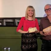 Ellie MacDonald (HelloHope) and Nick Copland (Homage2Fromage) at Nibbles and Natter event