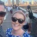 Ryann Lambert-Tuthill and wife Emily are supporting Childhood Cancer Awareness Month.