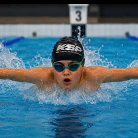 He is swimming 45 miles