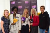 The team from Enlivio Health from eft to right Jennifer Richardson, Nafisatu Ishola, Caroline Berzins, Jody Dennison and Zeeka Simmons