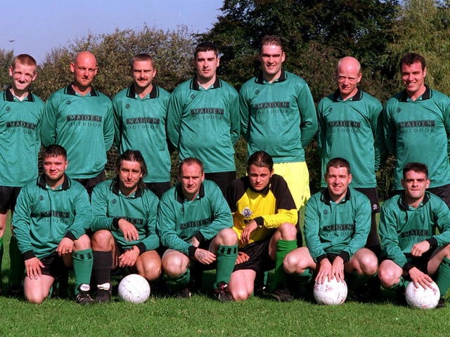 Spotted Cow pictured in October 1997. Back row, from left, are Patrick Breen, Andy Judge, Simon Nelson, John Gorman, Paul Gorman, George Stott and Chris Kirkbright. Front row, from left, are Jason Regan, Gary Bousfield, Kevin Kirkbright, Tim Tarazi, Stuart Elwood and Shane Bickers.