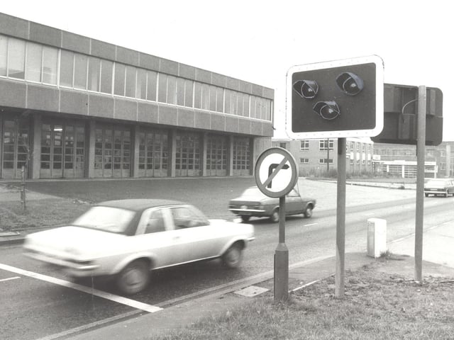 New warning lights pu up on either side of the dual carriageway on Kirkstall Road outside the Fire Station.