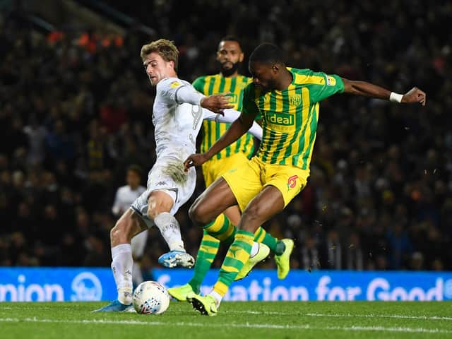 Patrick Bamford led the line, defending from the front for Leeds (Pic: Getty)