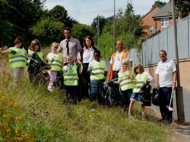 Local children take part in a junior warden scheme in Halton Moor.