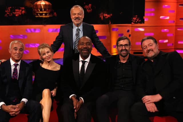 Louis Theroux joins celebrity guests on tonight's The Graham Norton Show