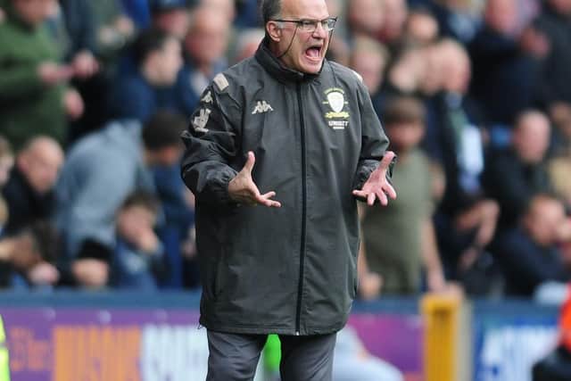 Marcelo Bielsa would not criticise the referee, instead blaming his own tactical decision (Pic: Simon Hulme)