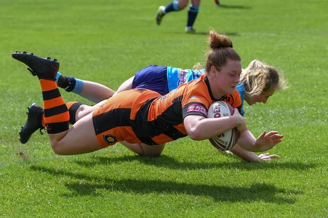 Castleford Tigers try scorer, Maisie Lumb. PIC: Melanie Allatt