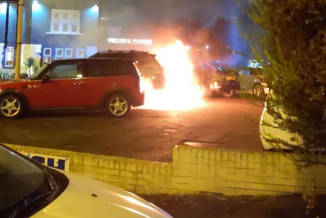 Fire crews were rushed to a car fire on Selby Street in Garforth (Photo: Karly Daniels)