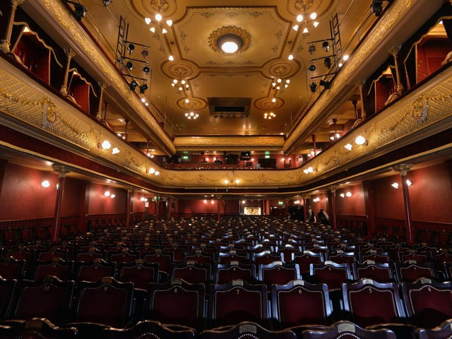 There are a number of ghosts that apparently haunt Leeds City Varieties music hall. One lady is said to play the piano late at night, while another creates a cloud of cold air as she walks through the stalls.