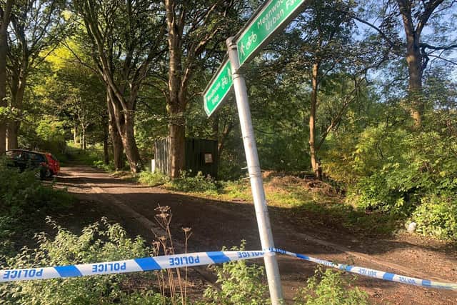 The police scene in Meanwood.
