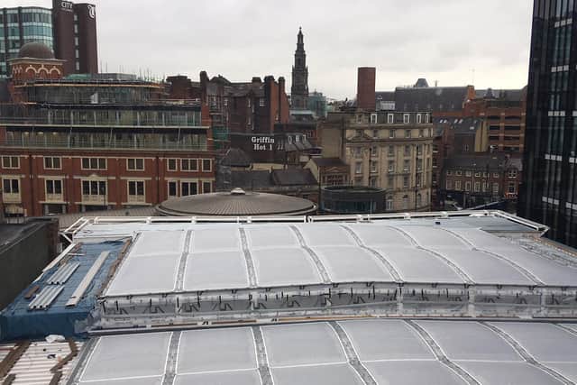 The new transparent roof at Leeds Station will be revealed by Network Rail today