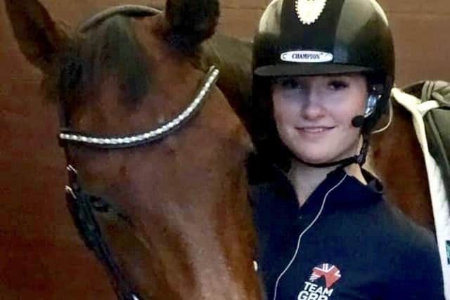 ROLE MODEL: Izzy Palmer, who has cerebral palsy, hopes her horse riding success story will inspire others with the condition.
