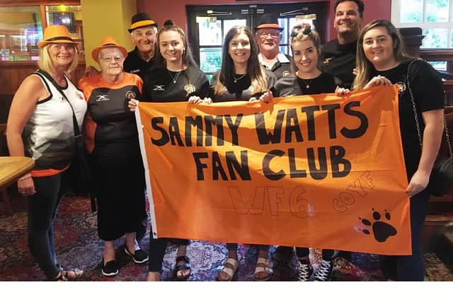 Sammy Watts' fan club. PIC: Castleford Tigers RLFC