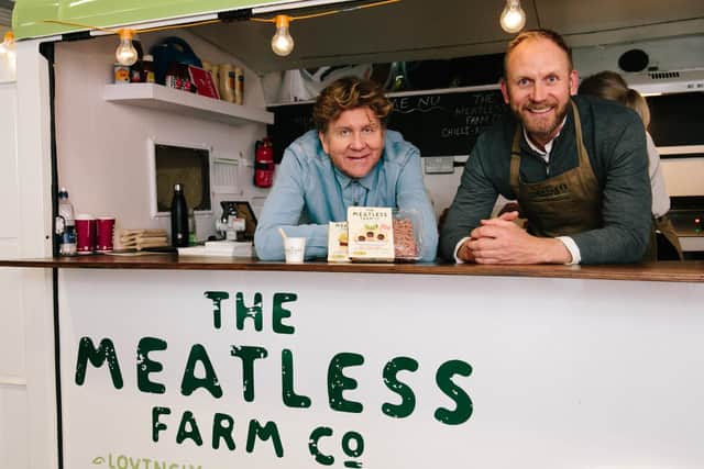 The Meatless Farm Cos CEO, Rob Woodall (left), and Founder, Morten Toft Bech (right).