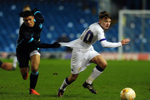 A young Shackleton in action against Manchester City in the FA Youth Cup