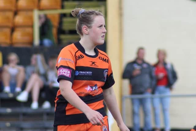 Castleford Tigers' Lucy Eastwood. Picture: Seb Sternik.
