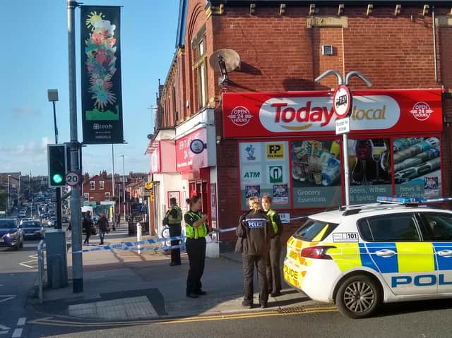 Scene of substance attack in Harehills on Tuesday