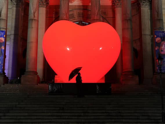 With Love by Franck Pelletier (France) in front of Town Hall.