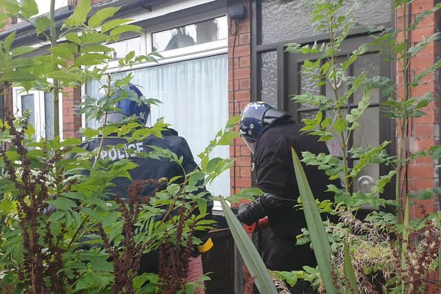 Three homes were raided as part of the operation.