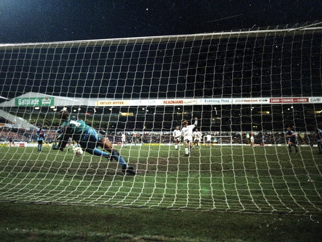 "Tuesday night under the floodlights, front row of the south stand upper. Nigel Spink saved Strachan's penalty. Game ended 0-0" - Baz Evs @bazevs