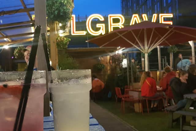The rooftop bar at Belgrave Music Hall & Canteen on Cross Belgrave Street