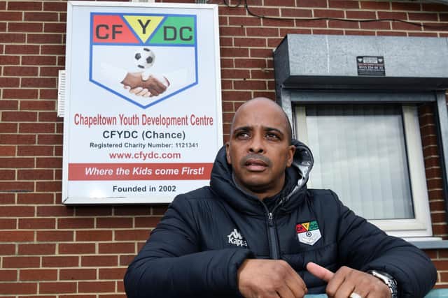 Lutel James, academy director of Farsley Celtic and boss of Chapeltown Youth Development Centre