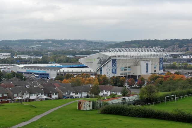 View from Beeston Hill of Elland Road stadium. Picture: Tony Johnson