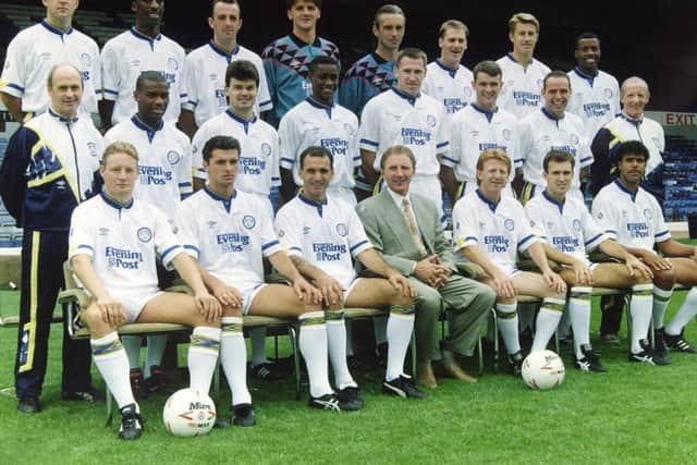 Leeds United's team ahead of the 1991/92 season
