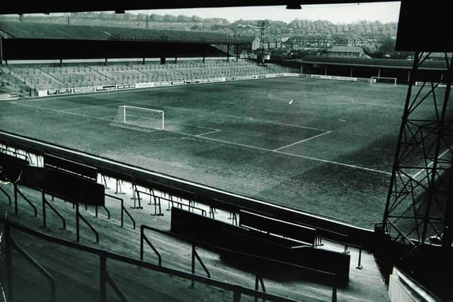 Elland Road Stadium - pictured in 1987.