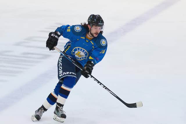 UP AND RUNNING: Forward Steven Moore opened his Leeds Chiefs' account in the 4-3 defeat at Swindon Wildcats on Saturday. Picture courtesy of Tony Sargent.