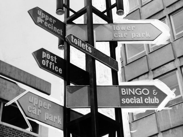 Signs at the Seacroft Centre.