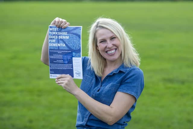 Faye Mitchell is campaigning for Denim for Dementia days in schools and workplaces to raise cash for the Alzheimer's Society