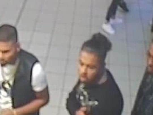 The British Transport Police would like to speak to these three men. Do you recognise them? (Photo: BTP)