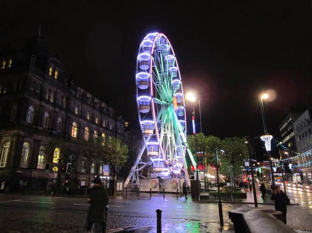 The 110-foot Leeds Wheel of Light is returning to Victoria Gardens. PIC: Elizabeth Johnson