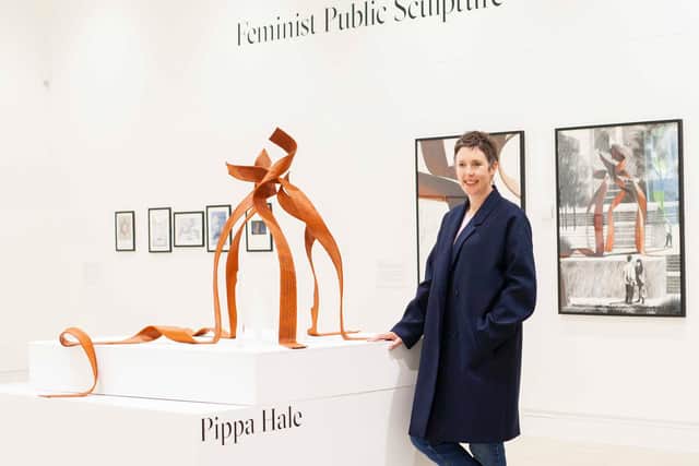 Pippa Hale, the Leeds artist who is to create the Ribbons sculpture, featuring the names of more than 200 Leeds women.