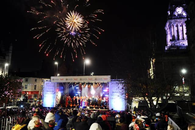 The Leeds Lights Switch On will kick off the city's Christmas events