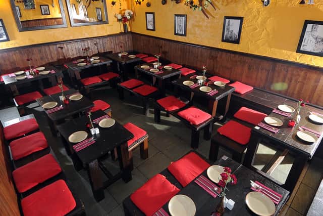 The restaurant downstairs has a rustic and traditional feel. Picture: James Hardisty