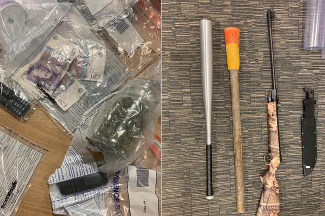 Police seized these items from a raid in Middleton (Photo: WYP)