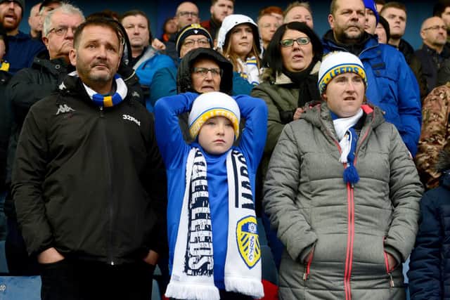 Leeds United fans at Hillsborough.