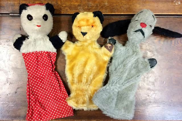 The vintage Sooty, Sweep and Soo puppets are expected to fetch thousands of pounds at auction