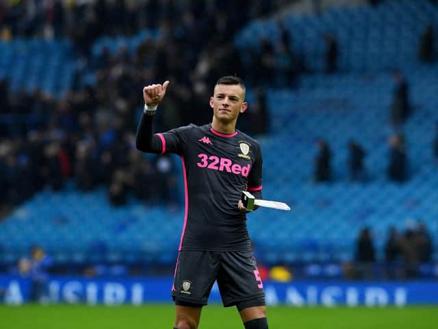 CLASSY: Leeds United's Brighton loanee centre back Ben White with his man of the match award following Saturday's goalless draw at Sheffield Wednesday.