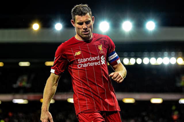 Leeds United academy product James Milner in action for current side Liverpool. (Getty)