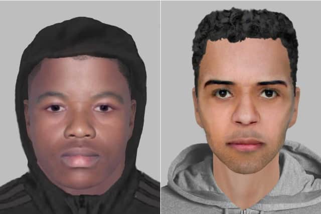 Have you seen these two men? Police want to identify the individuals after a violent street robbery in Headingley (Photos: WYP)